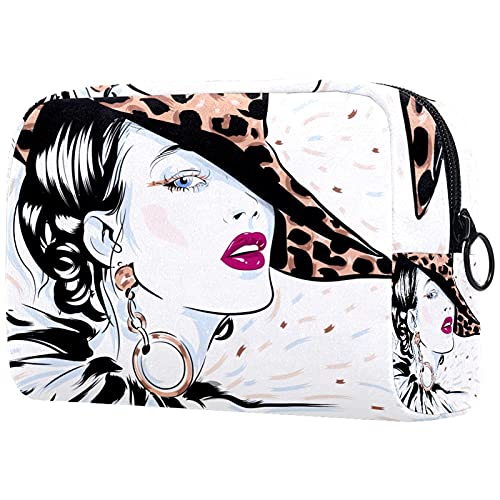 Estuche Cosmético Mujer Glamour Organizador Cosmético De Viaje Suave con Cremallera para Mujeres Y Niñas