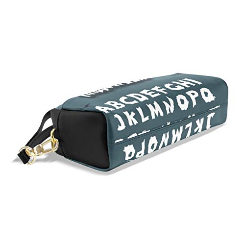 Estuche de gran capacidad para bolígrafos, cartera, hecho a mano para Halloween, impermeable, bolsa de maquillaje para estudiantes o mujeres