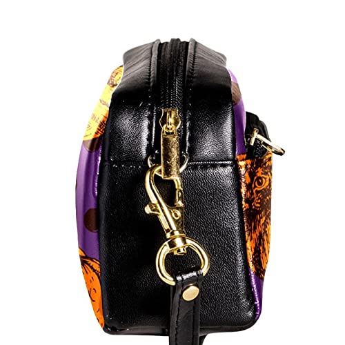 Estuche de lápices de Halloween dibujado a mano con patrón de gato de gran capacidad para lápices, organizador para la escuela, adolescentes, niños, niñas, hombres y mujeres