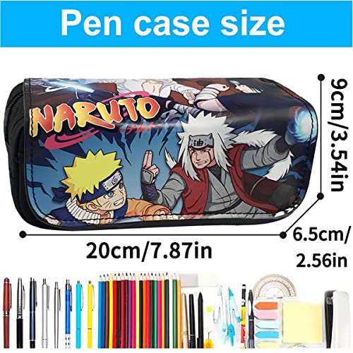 Estuche Gran Capacidad,Sasuke Estuche Escolar Grande,Estuches de Lápices de Gran Capacidad Estuche Portalapices Neceser Maquillaje, Estuches de Lápices de Gran Capacidad para Estudiantes