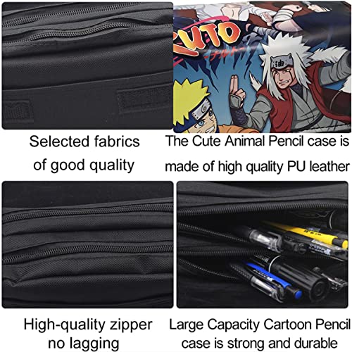 Estuche Gran Capacidad,Sasuke Estuche Escolar Grande,Estuches de Lápices de Gran Capacidad Estuche Portalapices Neceser Maquillaje, Estuches de Lápices de Gran Capacidad para Estudiantes