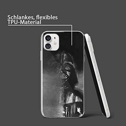 Estuche para iPhone 11 Star Wars Darth Vader, Guerra de Las Galaxias, Original con Licencia Oficial, Carcasa, Funda, Estuche de Material sintético TPU-Silicona, Protege de Golpes y rayones
