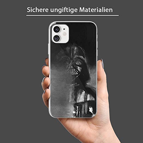 Estuche para iPhone 11 Star Wars Darth Vader, Guerra de Las Galaxias, Original con Licencia Oficial, Carcasa, Funda, Estuche de Material sintético TPU-Silicona, Protege de Golpes y rayones