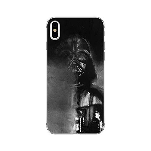 Estuche para iPhone X/XS Star Wars Darth Vader, Guerra de Las Galaxias, Original con Licencia Oficial, Carcasa, Funda, Estuche de Material sintético TPU-Silicona, Protege de Golpes y rayones