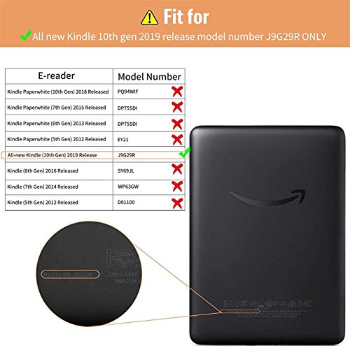 Estuche para Kindle Completamente Nuevo [versión de 10a generación 2019] - con función de Correa de Mano (no se Ajusta a Kindle Paperwhite o Kindle Oasis)