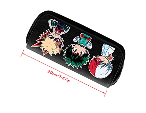Estuche para lápices de Anime, Estuche para lápices, Estuche para Anime, Estuche de Maquillaje de Gran Capacidad, Estuche para lápices de Lona con Cremallera