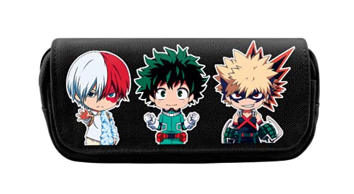 Estuche para lápices de Anime, Estuche para lápices, Estuche para Anime, Estuche de Maquillaje de Gran Capacidad, Estuche para lápices de Lona con Cremallera