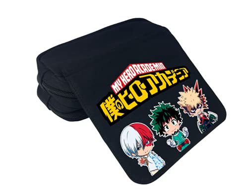 Estuche para lápices de Anime, Estuche para lápices, Estuche para Anime, Estuche de Maquillaje de Gran Capacidad, Estuche para lápices de Lona con Cremallera