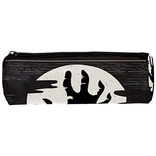 Estuche para lápices de mano zombi de Halloween con cremallera, organizador de monedas, bolsa de maquillaje para mujeres, adolescentes, niñas y niños