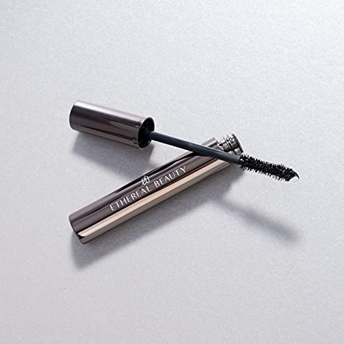 ETHEREAL BEAUTY ® Máscara de pestañas vegana | Máscara de pestañas negra con 7 plantas polinesias | Máscara de pestañas cosmética natural | Máscara de pestañas negra | Máscara de pestañas premium 7 ml