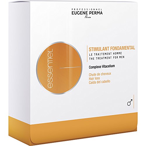 Eugene Essentiel Stimulant AMPOLLAS (Men) 12X3.5 ml, Cotton, Negro, 3.5 ml (Paquete de 12)