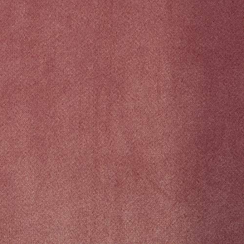 Eurofirany Cortina Ria Velvet de Terciopelo Rosa Oscuro, 1 Unidad, Suave, 10 Ojales, Elegante,, glamuroso, Dormitorio, salón, salón, Color Rosa Oscuro, 140 x 250 cm