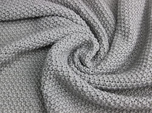 Ever Bloom Bufanda de punto para mujer, triangular, suave, de punto, ligera, para mujeres y niñas, larga, monocolor, 195 x 80 cm, Color lila claro., talla única
