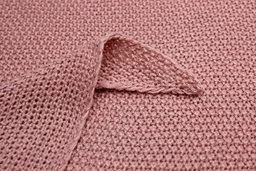 Ever Bloom Bufanda de punto para mujer, triangular, suave, de punto, ligera, para mujeres y niñas, larga, monocolor, 195 x 80 cm, Color lila claro., talla única