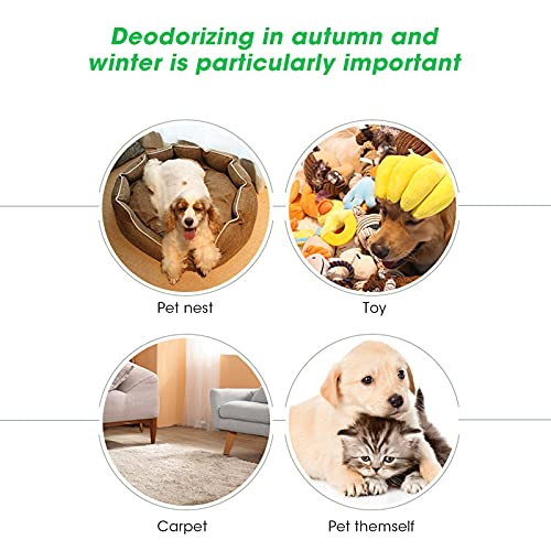 EVTSCAN Spray Limpiador de olores, Limpiador de olores para Mascotas de 709 ml, espray removedor de enzimas de Olor para Manchas de Gato para Cachorros(Osmanthus)