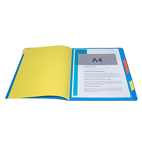 Exacompta 54072E - Clasificador grapado con gomas 7 compartimentos, azul