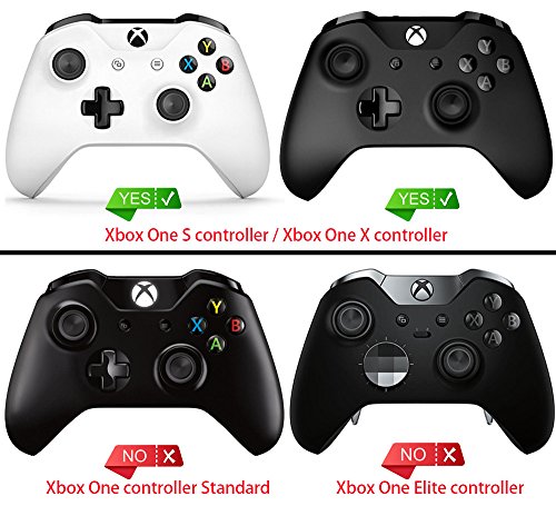 eXtremeRate Carcasa para Xbox One Funda Delantera Carcasa Frontal Kit de reemplazo Tacto Suave Placa Frontal para Mando Controlador de Xbox One X Xbox One S-Modelo 1708(Verde Oscuro)