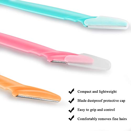 Eyebrow Razor, Cuchillas Afeitar de Cejas Rasuradora de Pelo Facial para Mujer, 30 Piezas
