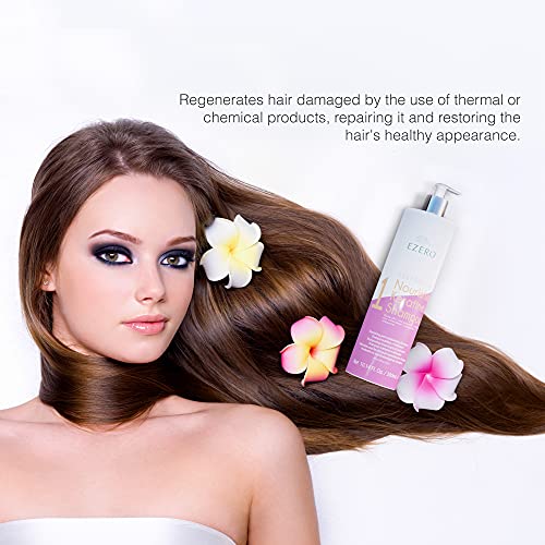 Ezero Champu Keratina Para Ayudar A Alisar El Cabello Y Perfecto Para Tratamiento Keratina Cabello O Tratamiento Hidratante Cabello - Liso Keratina - 300 ml