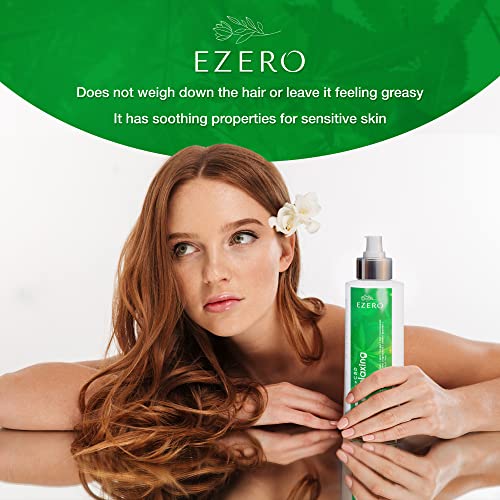 Ezero Serum Pelo Seco y Dañado Para Cabello Seco Con Aceite De Semillas Cáñamo y Activos Vegetales - Aceite Pelo Seco Y Dañado - Aceite Hidratante Cabello - Para Hidratacion Profunda Cabello