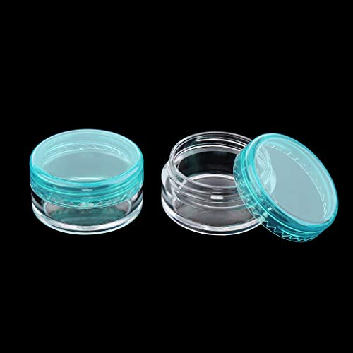F Fityle 50x Maquillaje Sombra de Ojos Tarros Ollas Polvo Portátil Bálsamo Labial Estuche Cosmético Caja 5g - Rosado, 5g