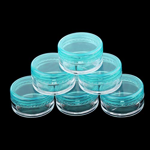 F Fityle 50x Maquillaje Sombra de Ojos Tarros Ollas Polvo Portátil Bálsamo Labial Estuche Cosmético Caja 5g - Rosado, 5g