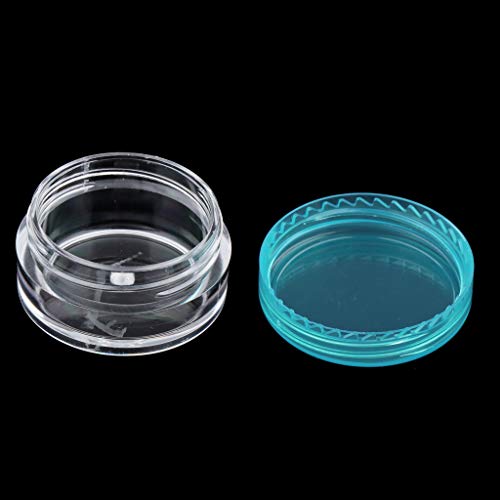 F Fityle 50x Maquillaje Sombra de Ojos Tarros Ollas Polvo Portátil Bálsamo Labial Estuche Cosmético Caja 5g - Rosado, 5g