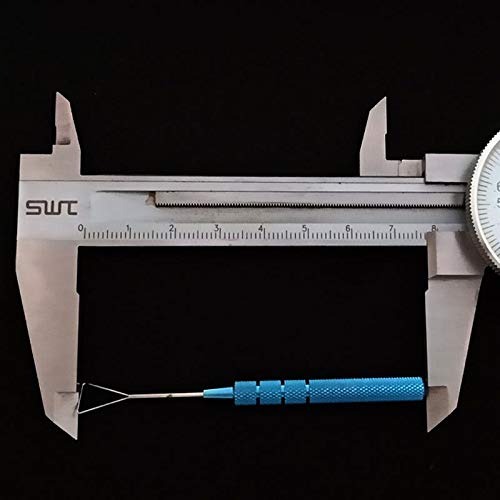 F Fityle Herramientas de Diseñador de Párpado Doble de Aleación de Titanio Maquillaje de Sonda de Triángulo Simulador