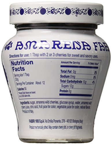 Fabbri Amarena Cherries In Syrup, 8.1 Ounce