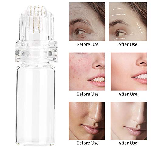 Face Derma Automatic Roller Bottle Aleación de titanio Micro-aguja Herramienta de maquillaje de relleno hialurónico para salón