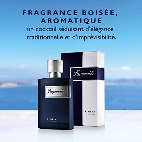 Façonnable - Eau de Parfum para Hombre - Riviera - Aroma Amaderado y Aromático - 90ml