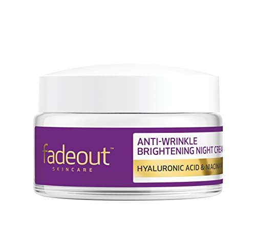 Fade Out Advanced+ Age Protection Even Skin Tone Night Cream 50ml - Natural Brightening Cream With Hyaluronic Acid, Rosehip Seed Oil and Sacha Inch Oil