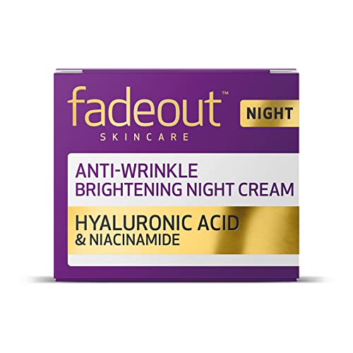 Fade Out Advanced+ Age Protection Even Skin Tone Night Cream 50ml - Natural Brightening Cream With Hyaluronic Acid, Rosehip Seed Oil and Sacha Inch Oil