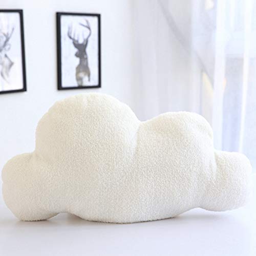 Faderr Almohada de felpa rellena en forma de nube, lindo cojín de sofá, cojín de algodón PP para decoración de sofá, cama, sala de estar, oficina, silla