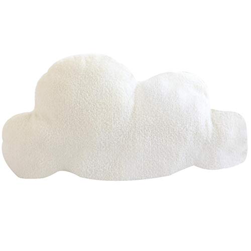 Faderr Almohada de felpa rellena en forma de nube, lindo cojín de sofá, cojín de algodón PP para decoración de sofá, cama, sala de estar, oficina, silla