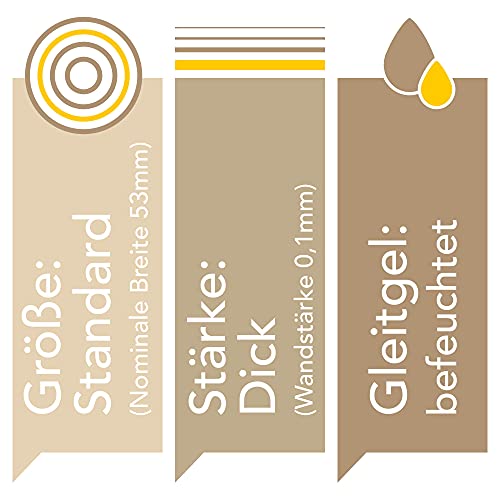 FAIR SQUARED Preservativos Xtra 100 cajas de 53 mm - Preservativos veganos 100s hechos de caucho natural de comercio justo - preservativo verdadero al tacto gossamer condoms