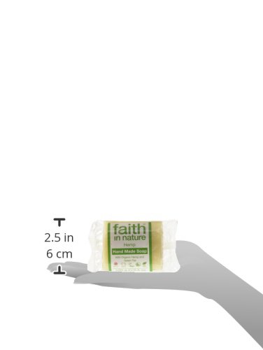 Faith in Nature Jabón de Manos Natural de Romero, Revitalizante, Vegano y No Testado en Animales, sin Parabenos ni SLS, 100 g