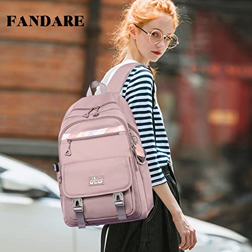 FANDARE Mochilas Infantiles Mochilas Escolares Juveniles Mochilas Escolares para Estudiante de Primaria y Secundaria niños niñas Viaje Hiking Daypacks Impermeable Nylon Púrpura