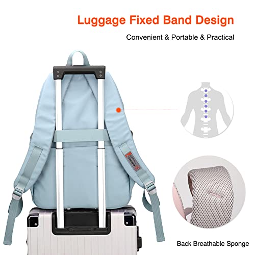 FANDARE Mochilas Infantiles Mochilas Escolares Juveniles Mochilas Escolares para niños niñas Viaje Hiking Daypacks Impermeable Nylon Azul