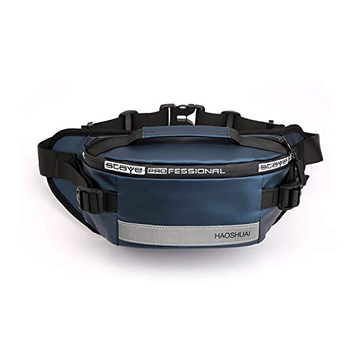 FANDARE Moda Bolso Pecho Cruzada al Hombro Cangurera Bolsa de Cintura Sling Waist Bag Bolsos Cruzados Bandoleras Mochilas Bolsas de automoción Viaje Deportes Ciclismo Montañismo Nylon Azul
