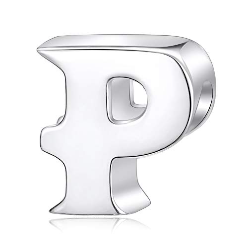 Fantasticharm fits Pandora Bracelet Breloque en forme de lettre de A à Z en argent sterling 925 compatible avec un bracelet Pandora