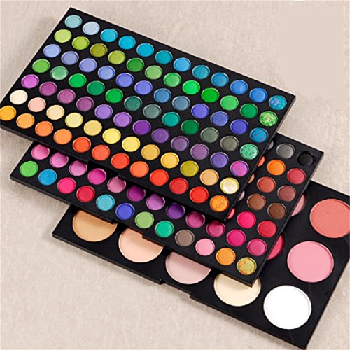 FantasyDay® 183 Colores Sombra De Ojos Paleta de Maquillaje Cosmética con Corrector y Rubor - Perfecto para Sso Profesional y Diario