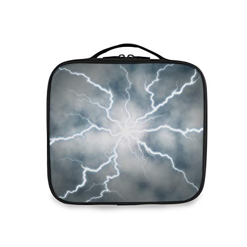 FANTAZIO Bolsa de Maquillaje Descarga Eléctrica Organizador Maquillaje Estuche