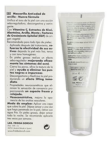 Farma Dorsch Mascarilla Anti-edad + Vitamina C 50 Ml, Blanco