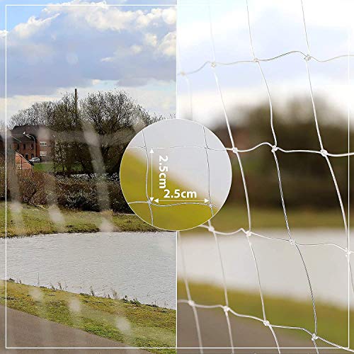 FayTun Red de Seguridad para Gatos, Transparente para balcón, protección de Gato, Red antiescape, Valla de Seguridad para balcón, Ventana y terraza, sin perforación (1.5 * 2m)