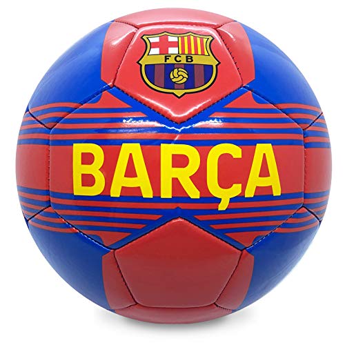 FCB FC Barcelona - Juego Oficial de Guantes de Portero y balón - para niños - con el Escudo del Club - Niños: 5-10 años