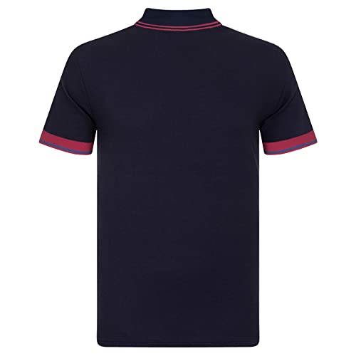 FCB FC Barcelona - Polo Oficial para Hombre - con el Escudo del Club - Azul Marino - Azul Marino - Large