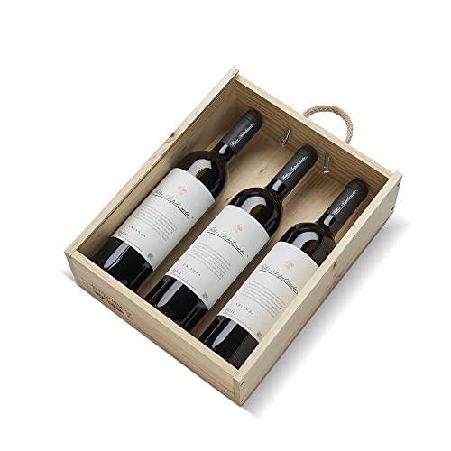 Félix Azpilicueta Crianza Caja de madera Premium 3 botellas D.O.Ca Rioja Vino - 750 ml