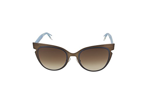 FENDI FF 0133/S JD NPO Gafas de sol, Marrón (Dark Brown Cryal Bluette/Brown Shaded), 52 para Mujer
