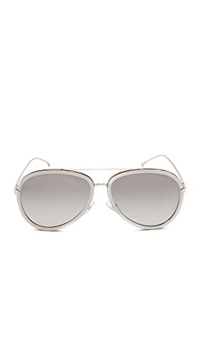 FENDI FF 0155/S VK V5A Gafas de Sol, Beige (Beige PLD/Grey SF), 57 para Mujer